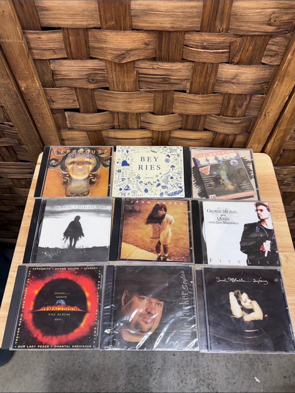 Assorted Music CD Collection - Brown Case Inserts